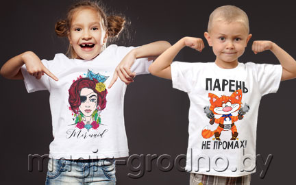 детские футболки с фото