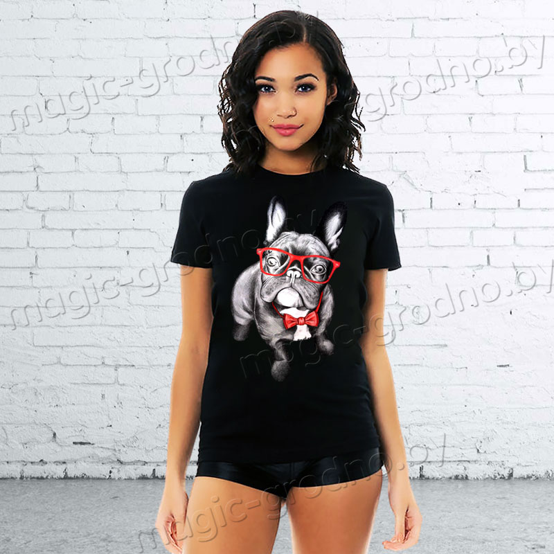 Футболка женская, цвет черный